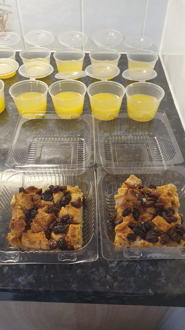 Bread Pudding with Vanilla Sauce - Image 1