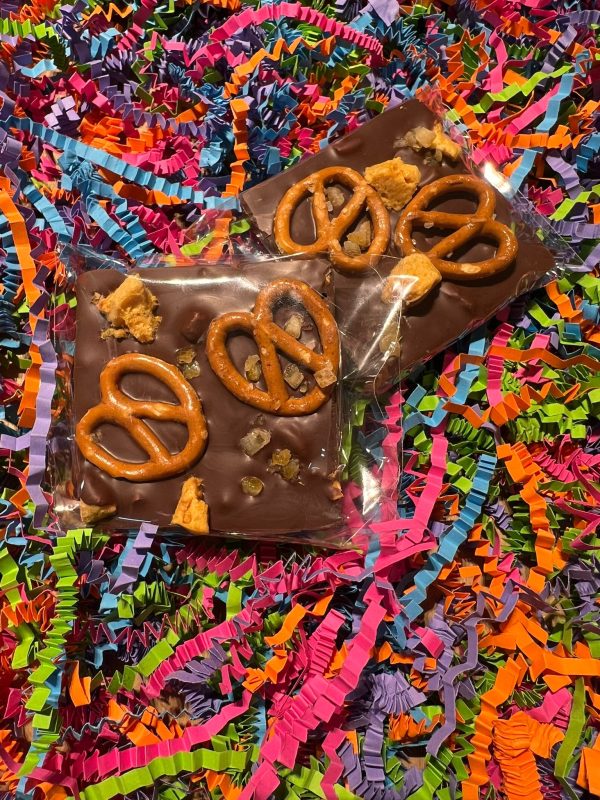 Milk Chocolate with Pretzels Half Bar - Image 2