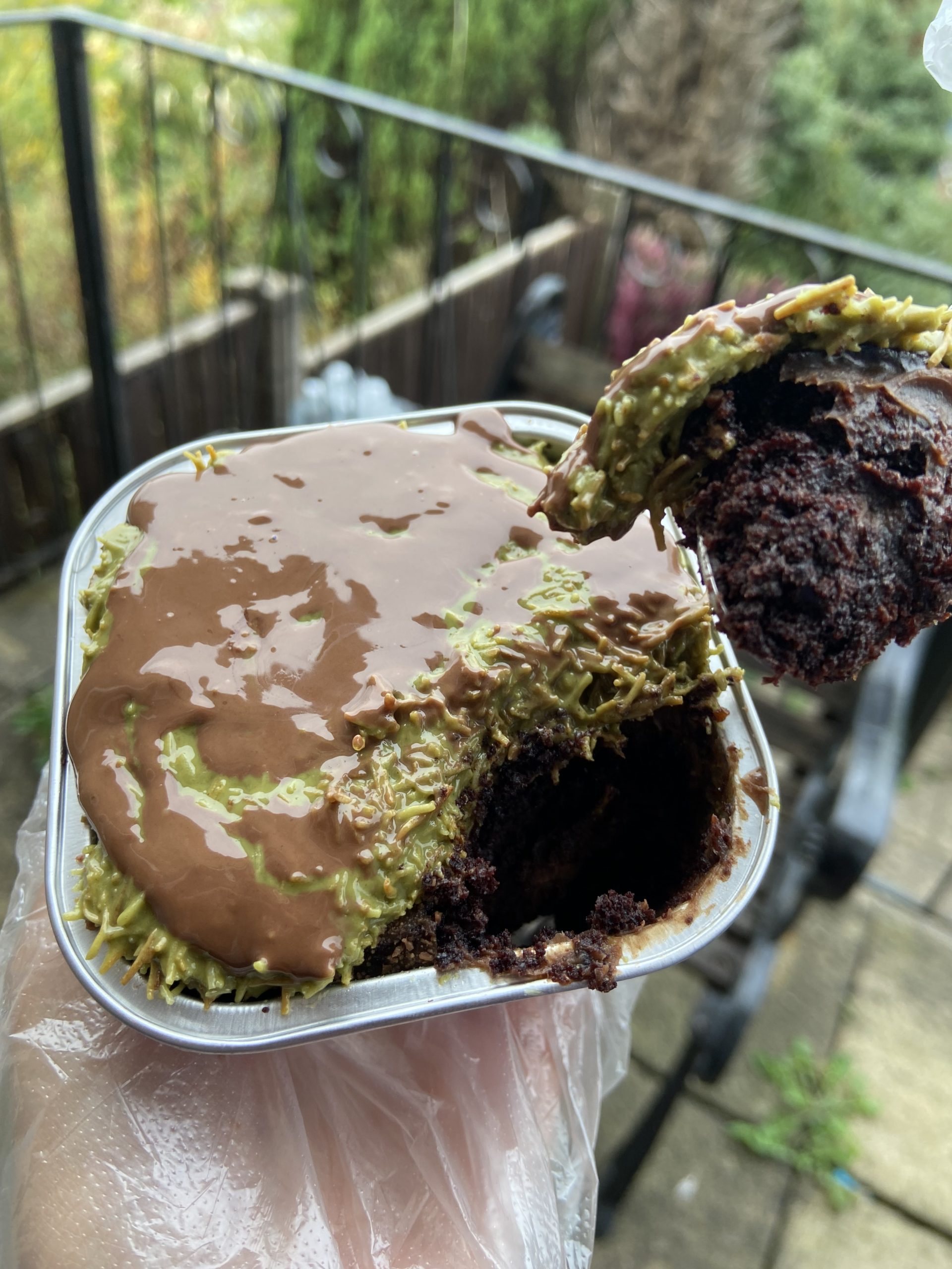 IMG_0598 Viral pistachio Kunafa Dubai style Matilda cakes. Box of 4 cake tubs - Image 2